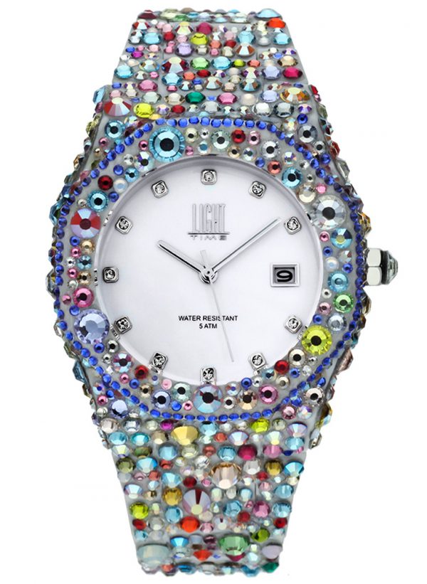 Orologio Light Time Mediterraneo Velvet L-508-BI-1 diametro 40mm